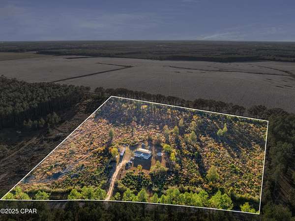 10.3 Acres of Land with Home for Sale in DeFuniak Springs, Florida