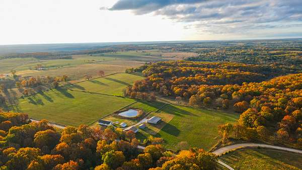 68 Acres of Land with Home for Sale in Wheatland, Missouri