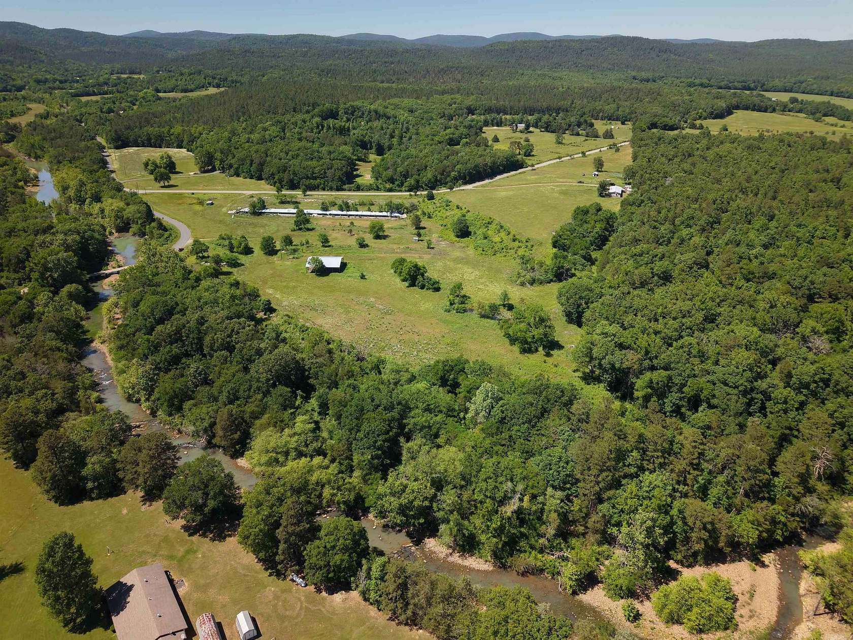 33.5 Acres of Recreational Land with Home for Sale in Oden, Arkansas