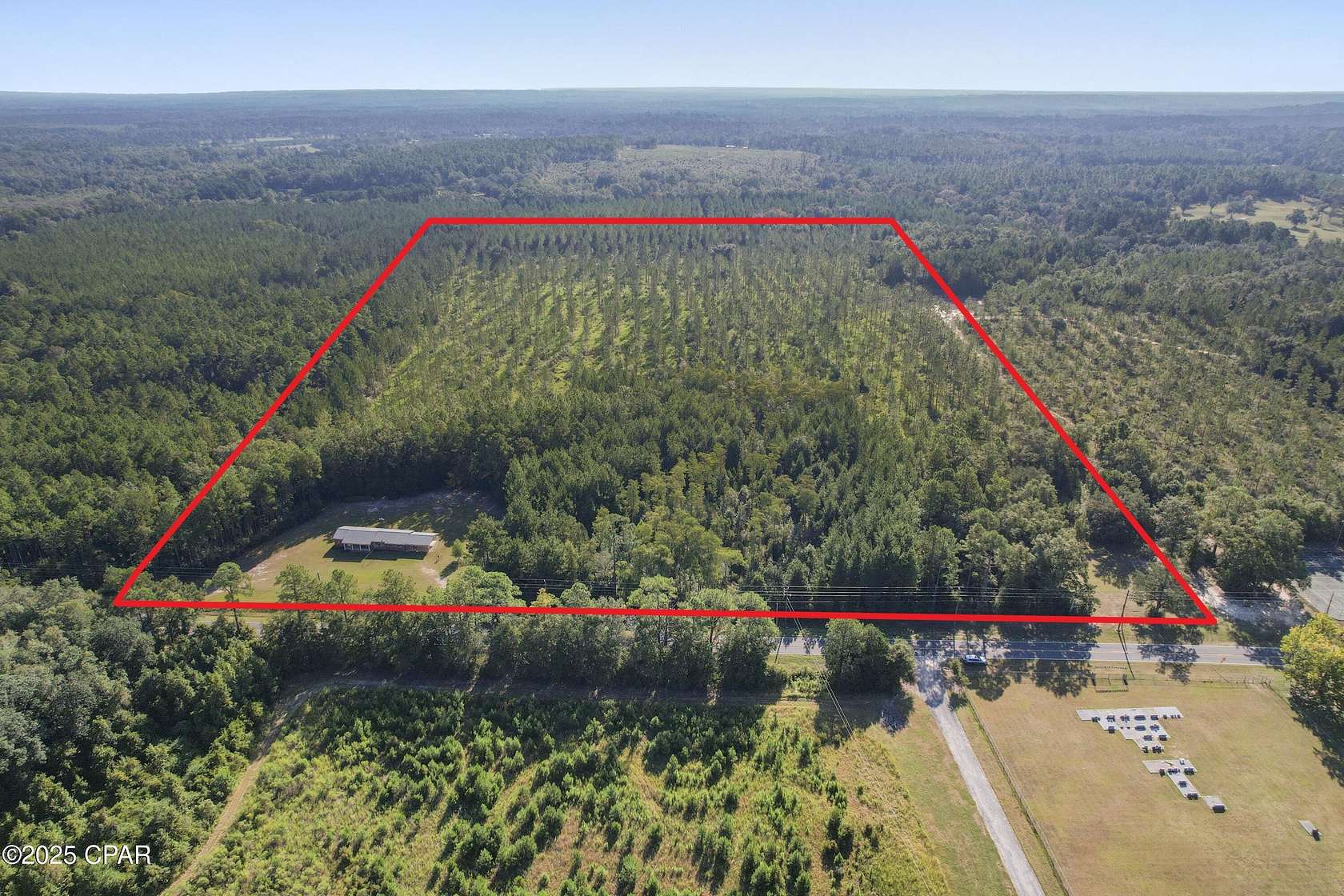 35 Acres of Recreational Land with Home for Sale in Chipley, Florida
