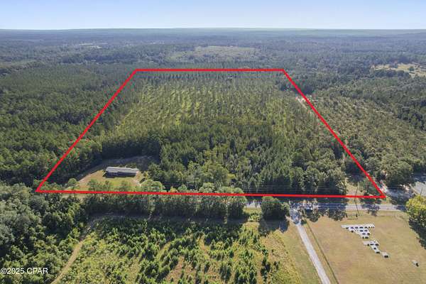 35 Acres of Recreational Land with Home for Sale in Chipley, Florida