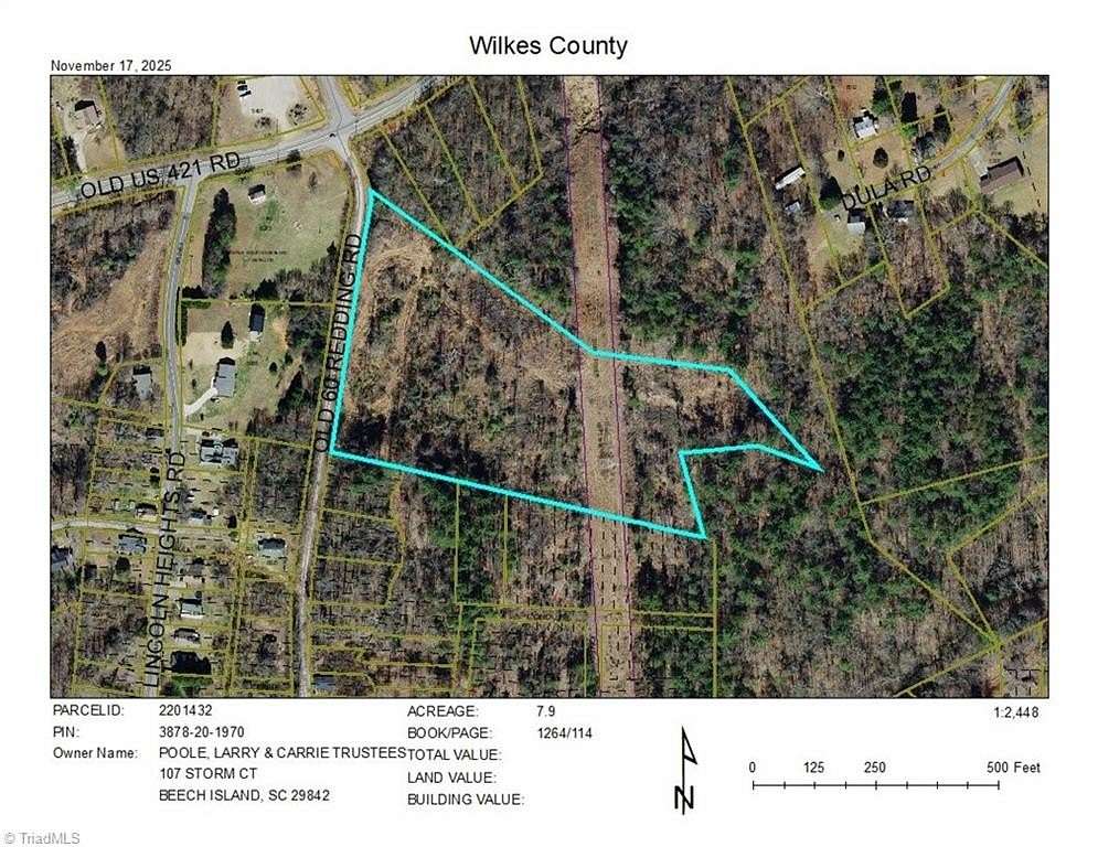 0.8 Acres of Residential Land for Sale in North Wilkesboro, North Carolina
