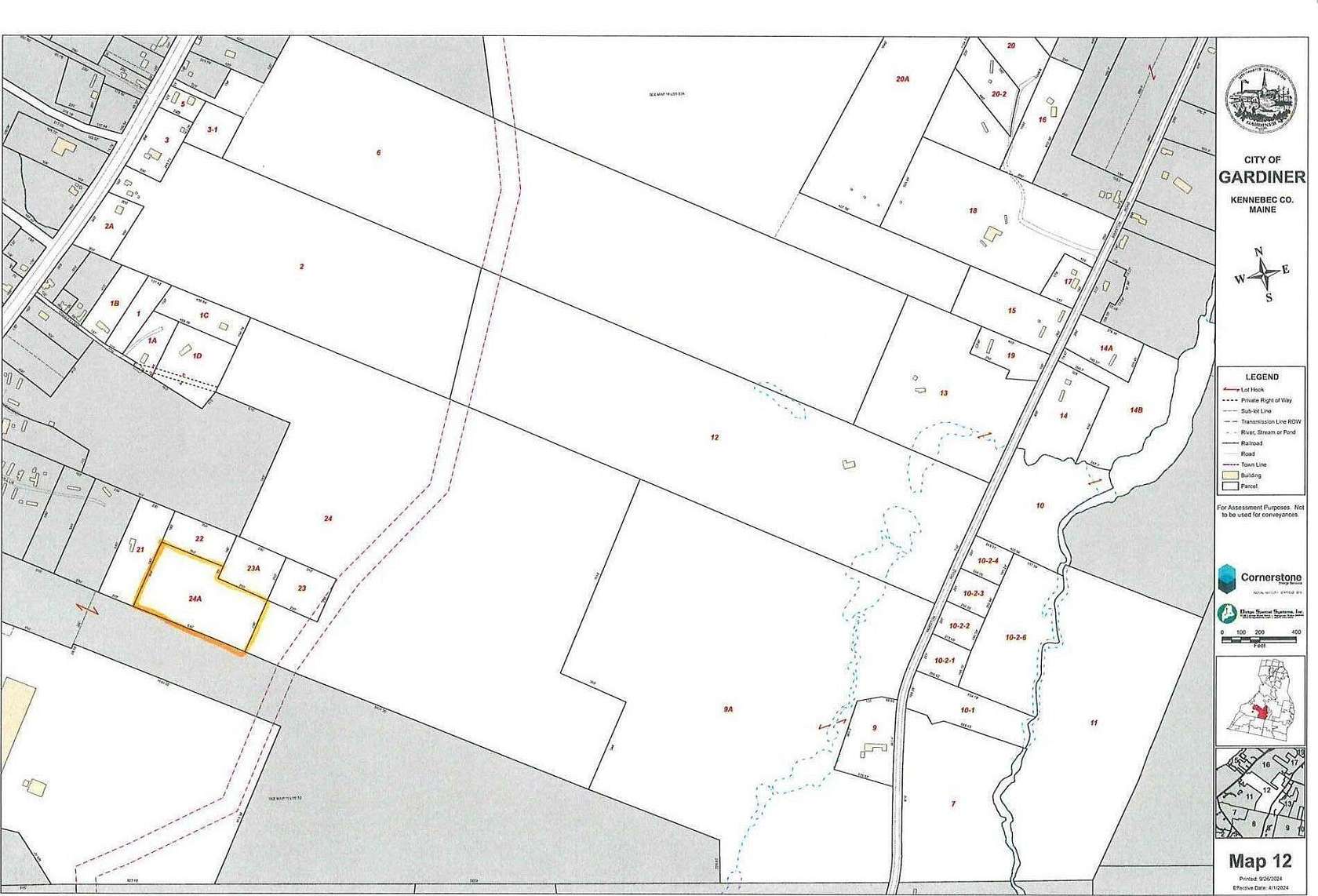 4.82 Acres of Residential Land with Home for Sale in Gardiner, Maine