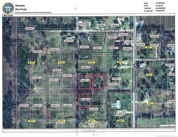 0.13 Acres of Residential Land for Sale in Nowata, Oklahoma