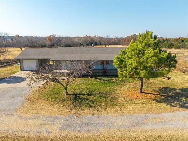 16.5 Acres of Land with Home for Sale in Prague, Oklahoma