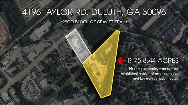 8.44 Acres of Mixed-Use Land for Sale in Duluth, Georgia