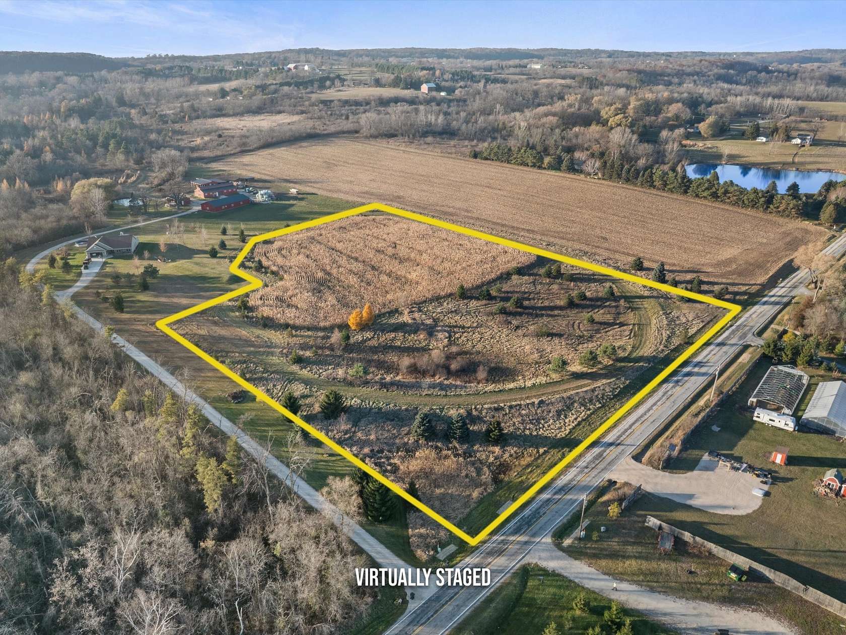 6.45 Acres of Agricultural Land for Sale in Plymouth, Wisconsin