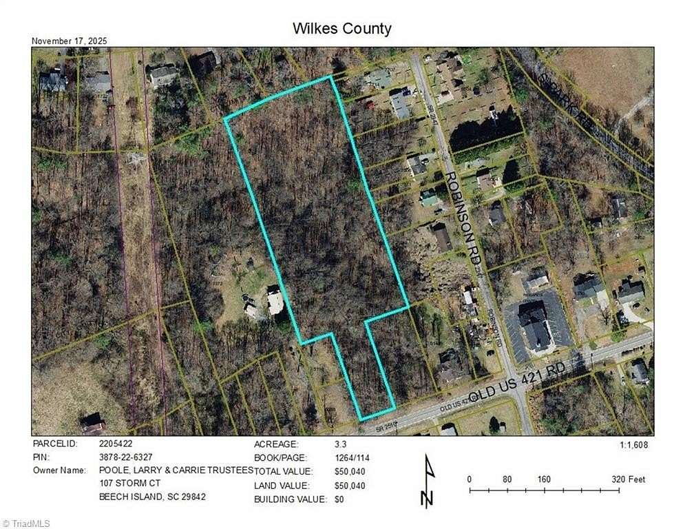 3.3 Acres of Residential Land for Sale in Wilkesboro, North Carolina