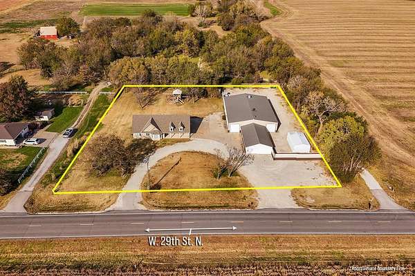 1.53 Acres of Residential Land with Home for Auction in Colwich, Kansas