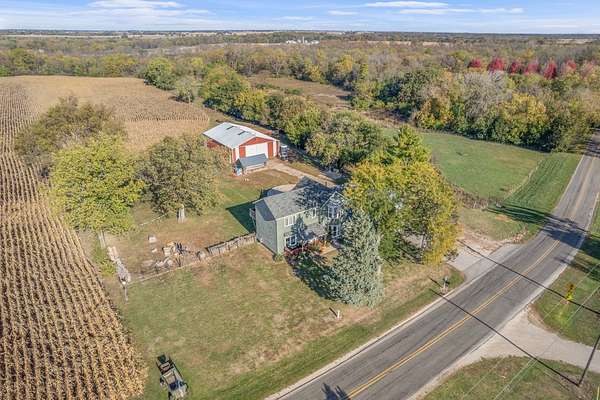 16.5 Acres of Land with Home for Sale in Newark, Illinois