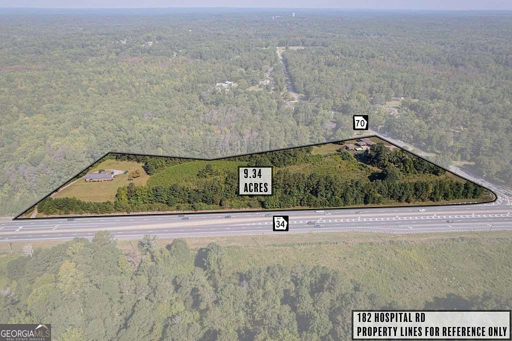 9.22 Acres of Improved Mixed-Use Land for Sale in Newnan, Georgia