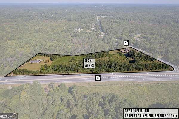 9.22 Acres of Improved Mixed-Use Land for Sale in Newnan, Georgia