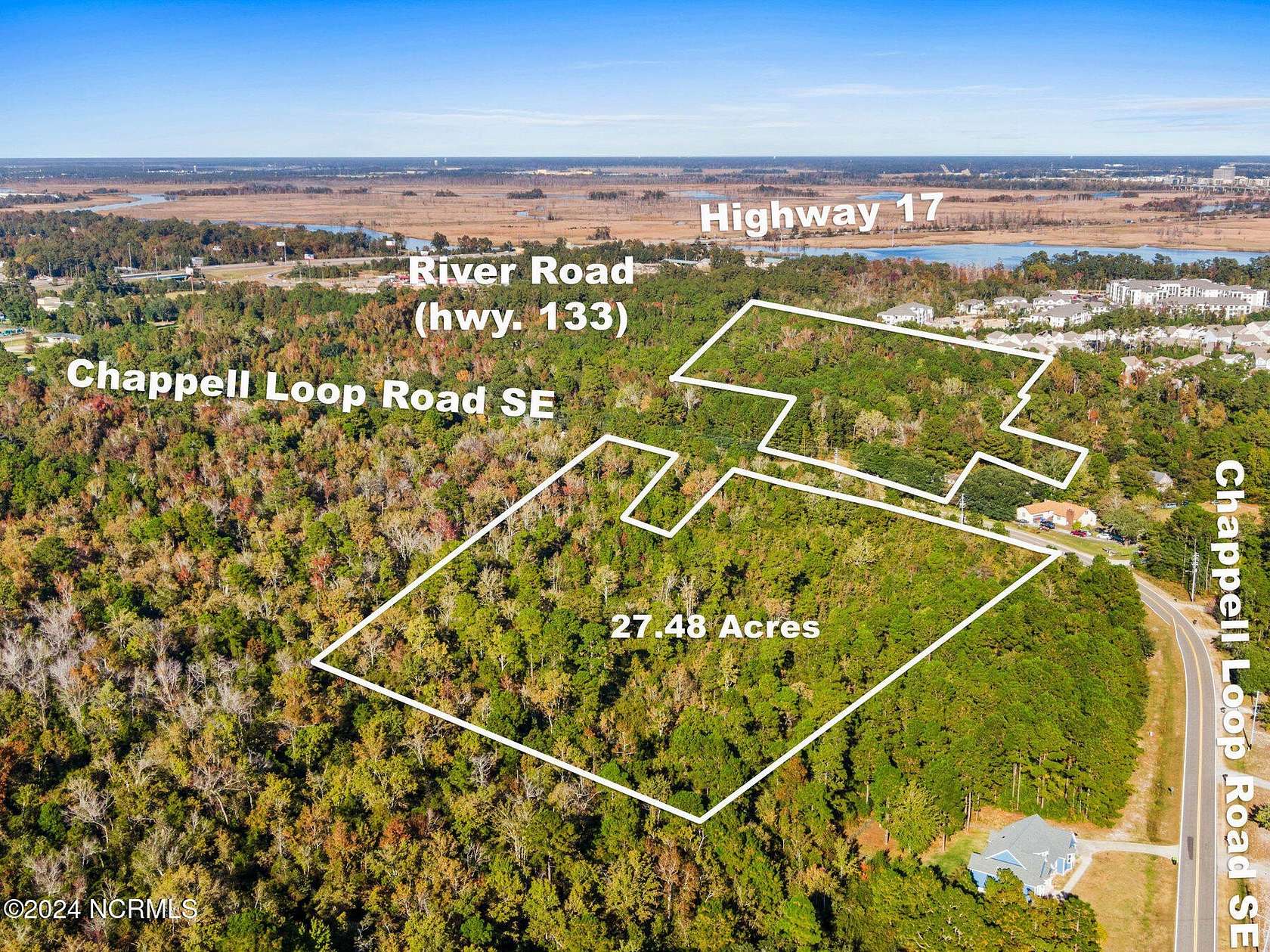 27.5 Acres of Land for Sale in Belville, North Carolina