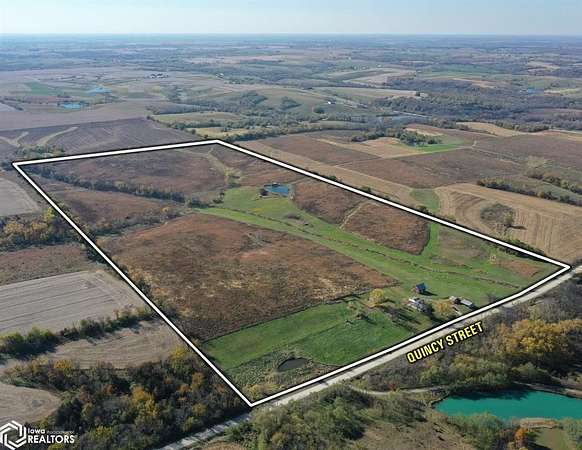 80 Acres of Land with Home for Sale in Milo, Iowa
