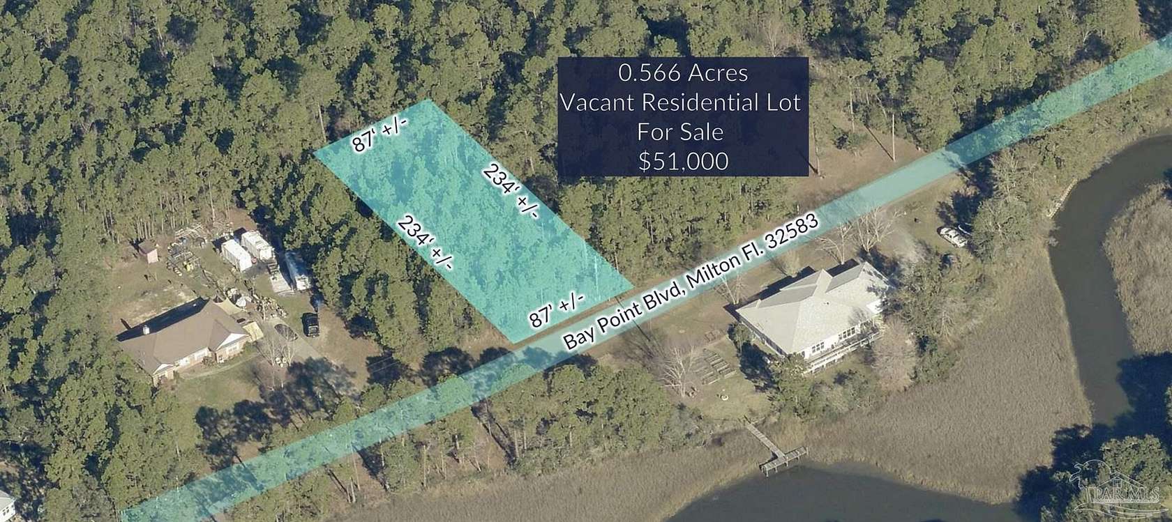 0.57 Acres of Residential Land for Sale in Milton, Florida