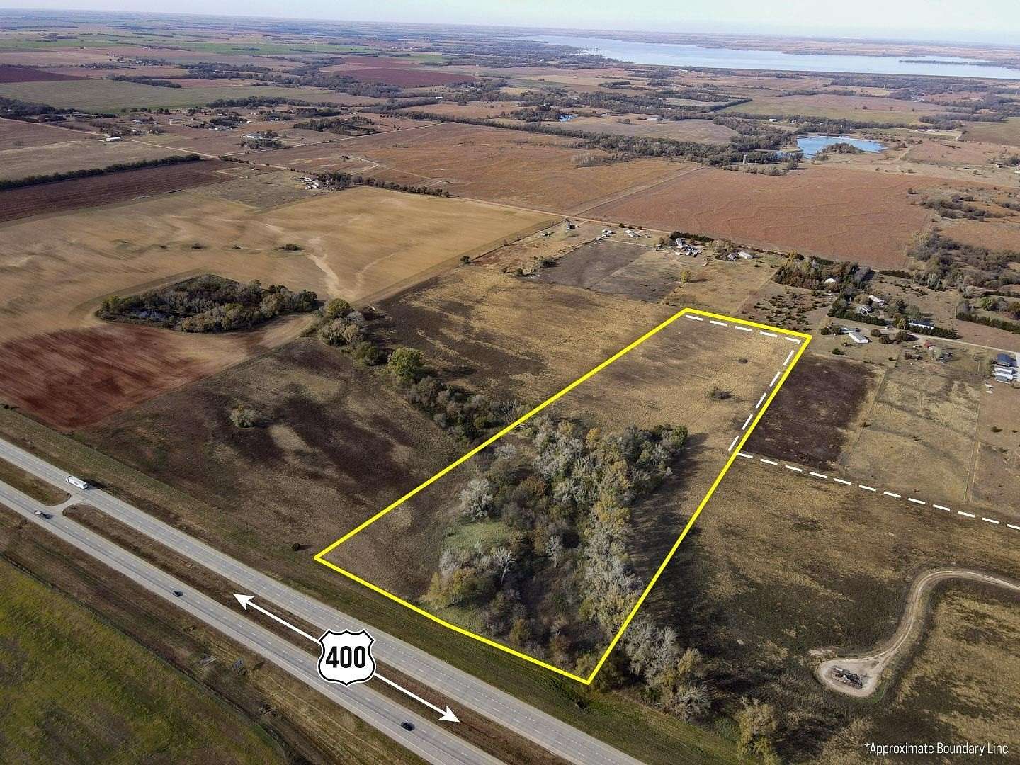 23 Acres of Mixed-Use Land for Auction in Cheney, Kansas