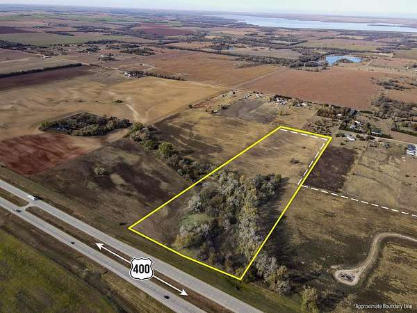 23 Acres of Mixed-Use Land for Auction in Cheney, Kansas