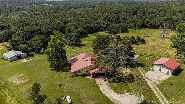 20 Acres of Recreational Land with Home for Sale in Claremore, Oklahoma