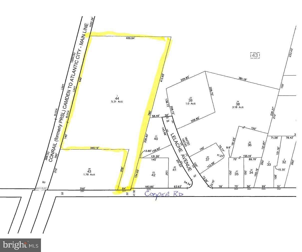5.3 Acres of Residential Land for Sale in Atco, New Jersey