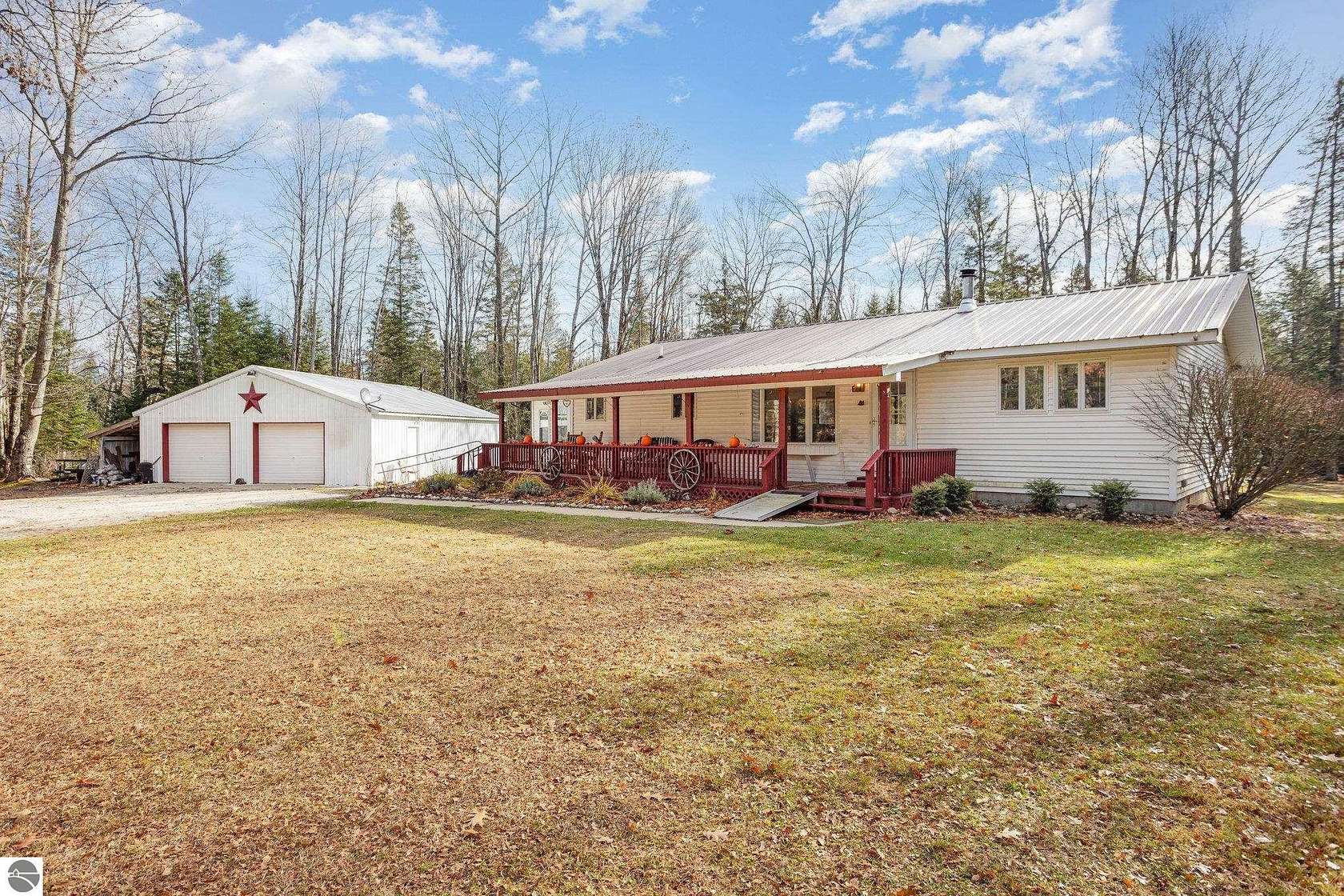 10.6 Acres of Recreational Land with Home for Sale in Barton City, Michigan