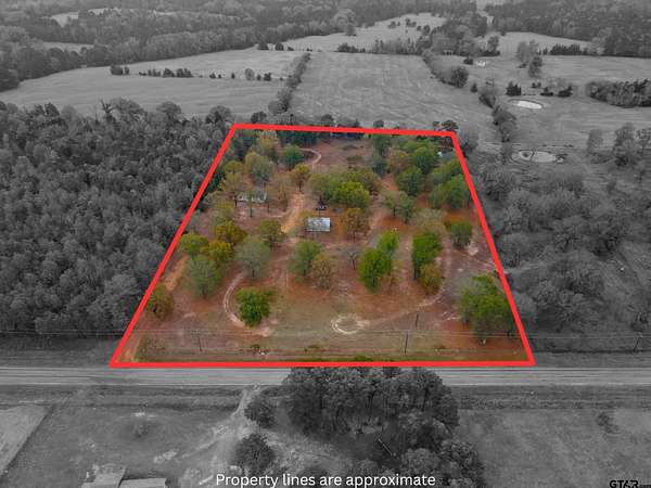 8.7 Acres of Residential Land with Home for Sale in Gilmer, Texas