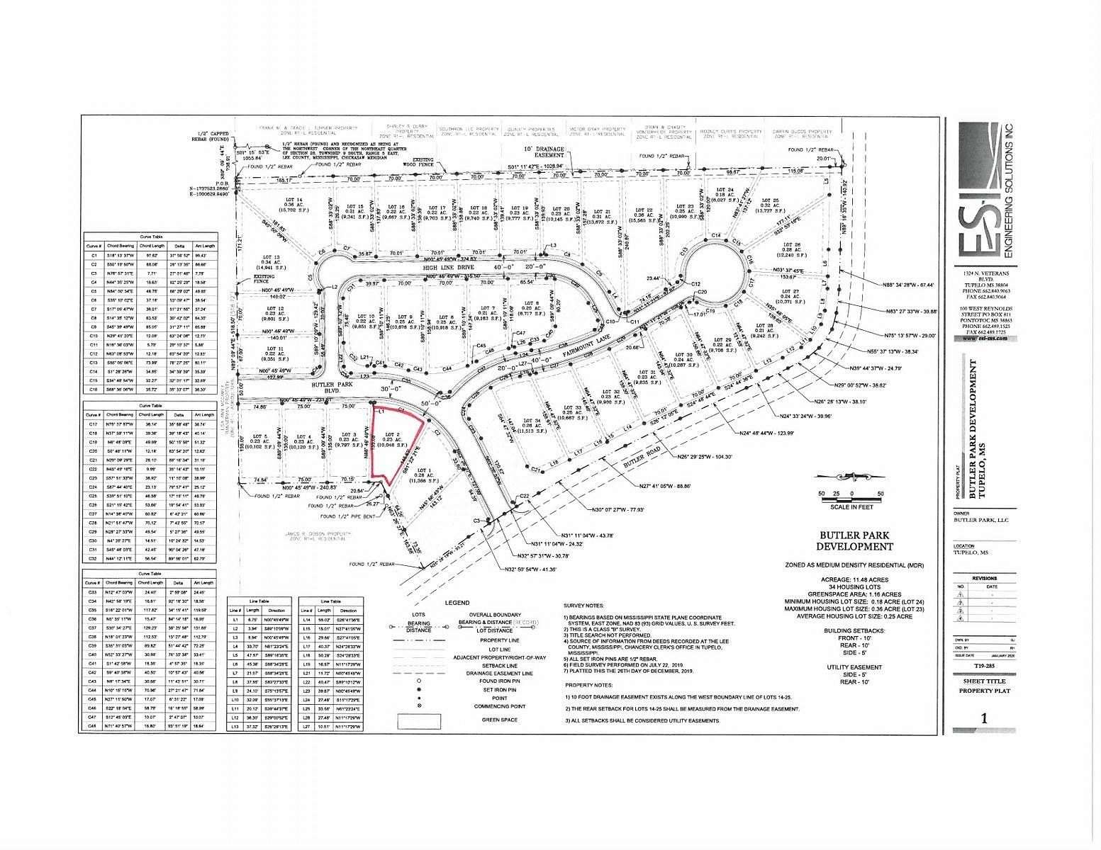 0.23 Acres of Residential Land for Sale in Tupelo, Mississippi