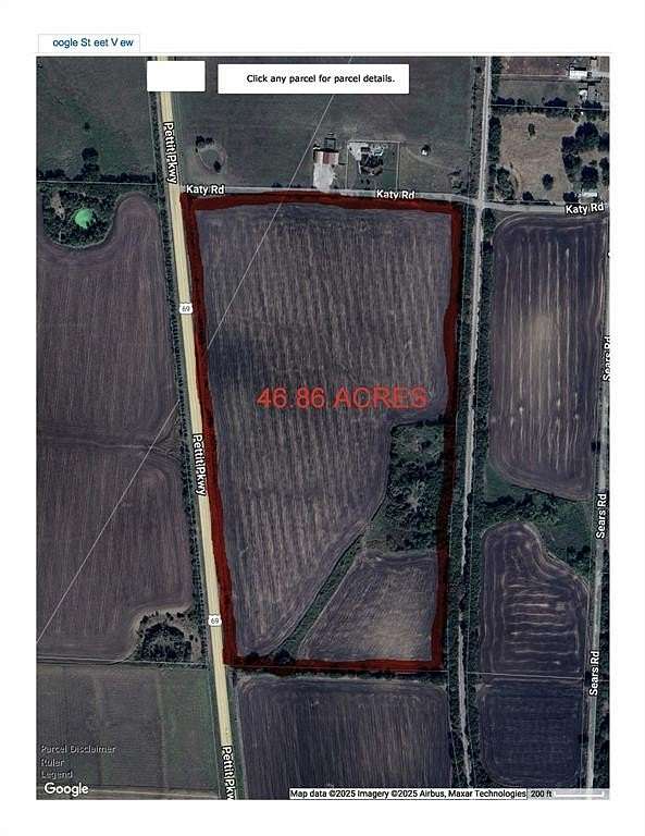 46.9 Acres of Commercial Land for Sale in Bells, Texas
