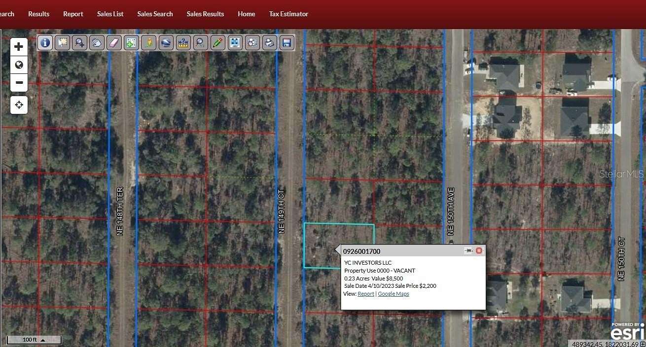 0.23 Acres of Residential Land for Sale in Williston, Florida