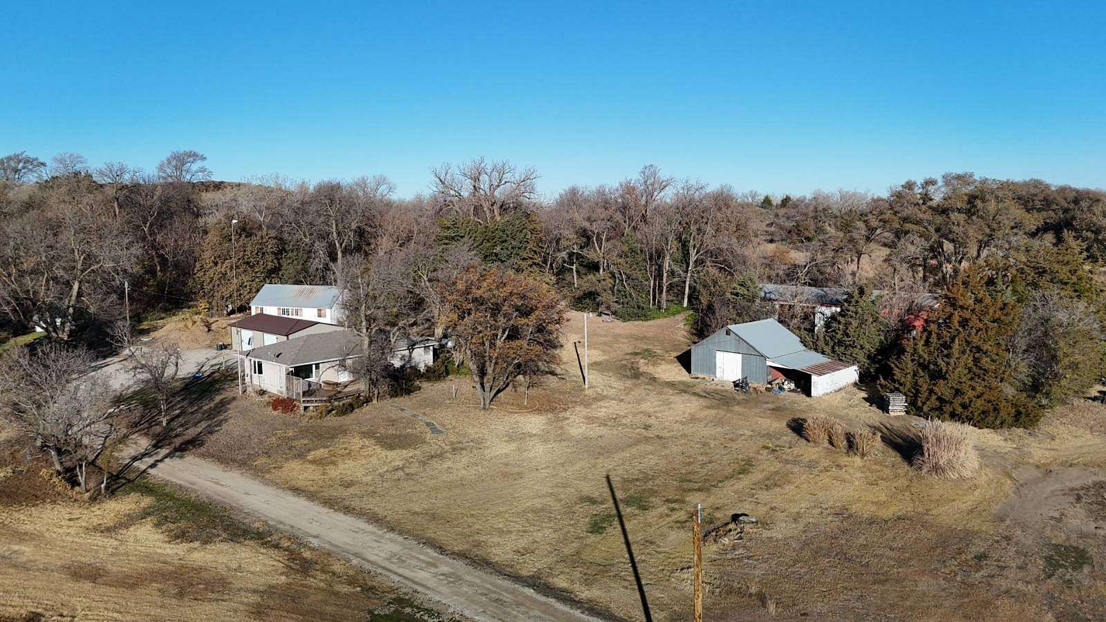 6.1 Acres of Residential Land with Home for Sale in Lincoln, Kansas