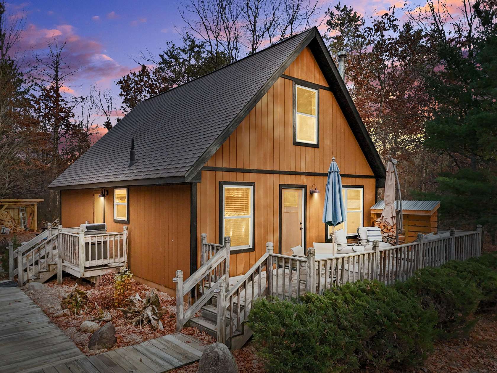 35 Acres of Recreational Land with Home for Sale in Grayling, Michigan