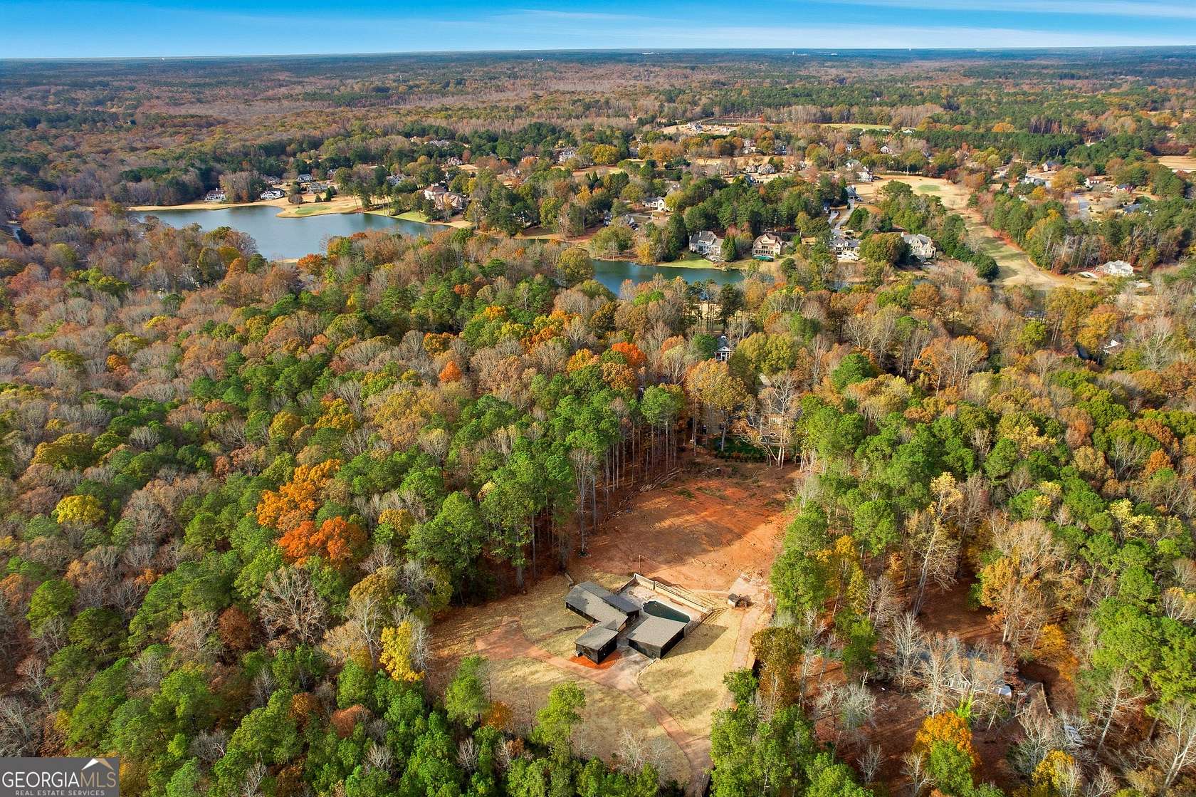 4.1 Acres of Residential Land with Home for Sale in Fayetteville, Georgia