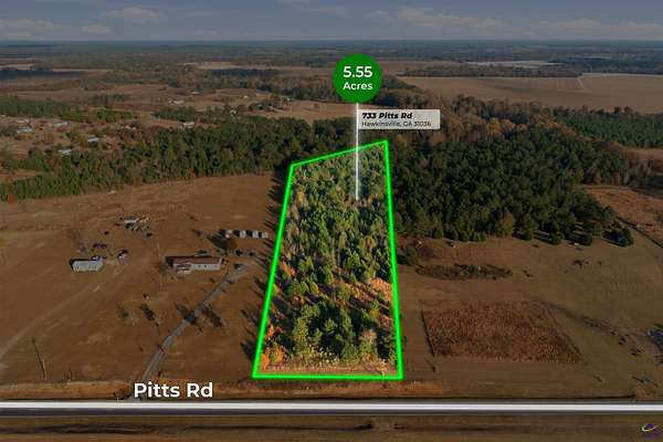 5.55 Acres of Land for Sale in Hawkinsville, Georgia