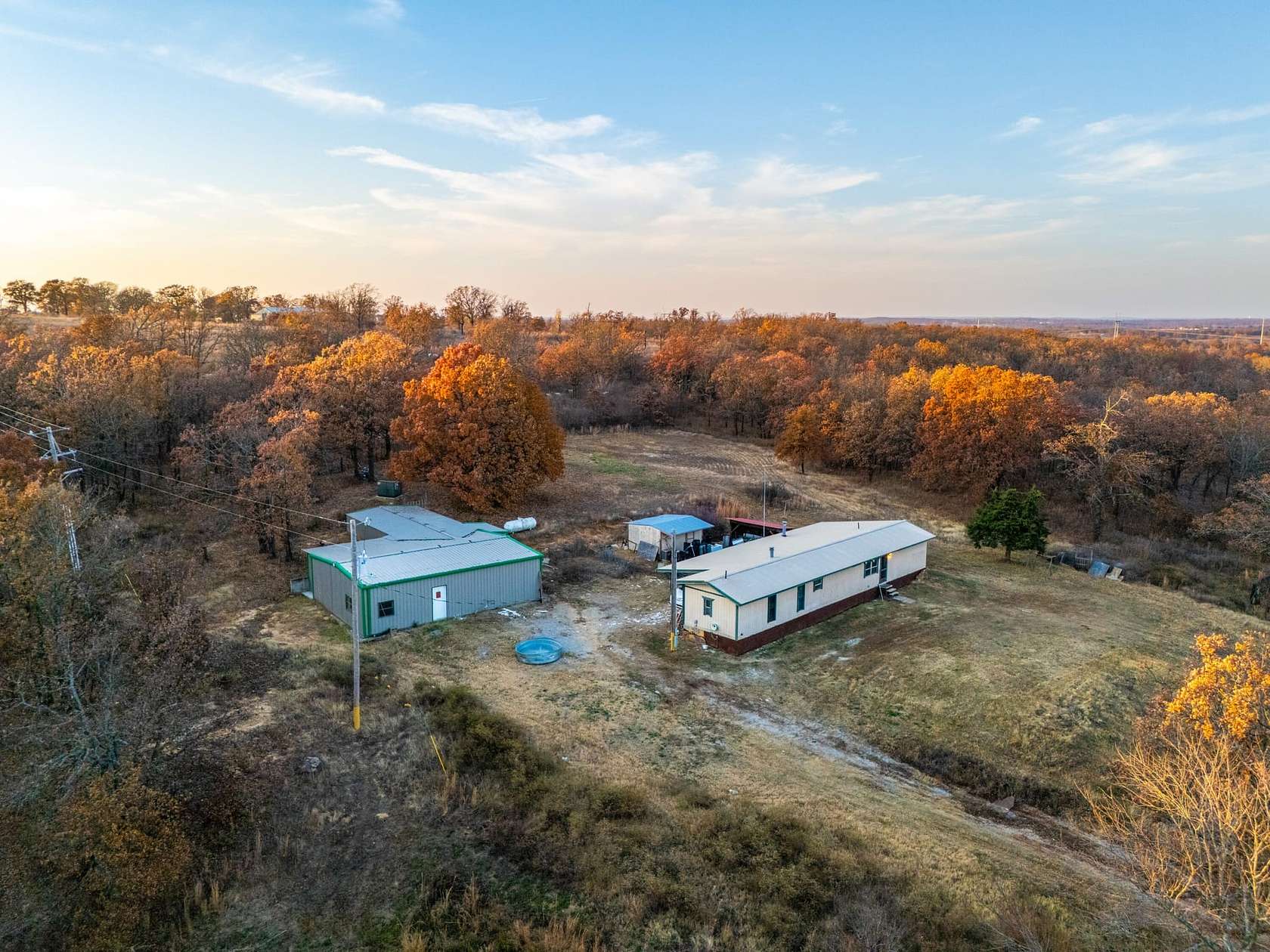 10 Acres of Land with Home for Sale in Mannford, Oklahoma