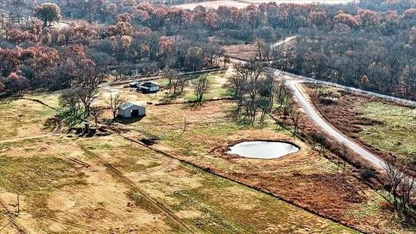 10.5 Acres of Land with Home for Sale in Copan, Oklahoma