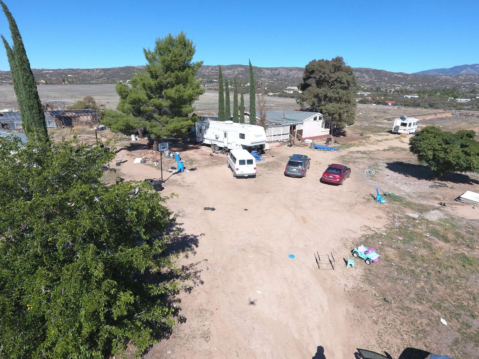 10 Acres of Residential Land with Home for Sale in Anza, California