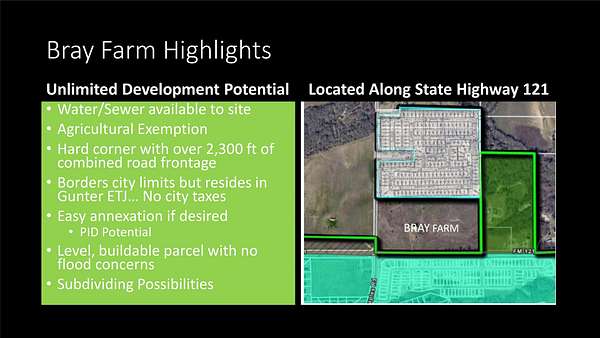 30 Acres of Mixed-Use Land for Sale in Gunter, Texas