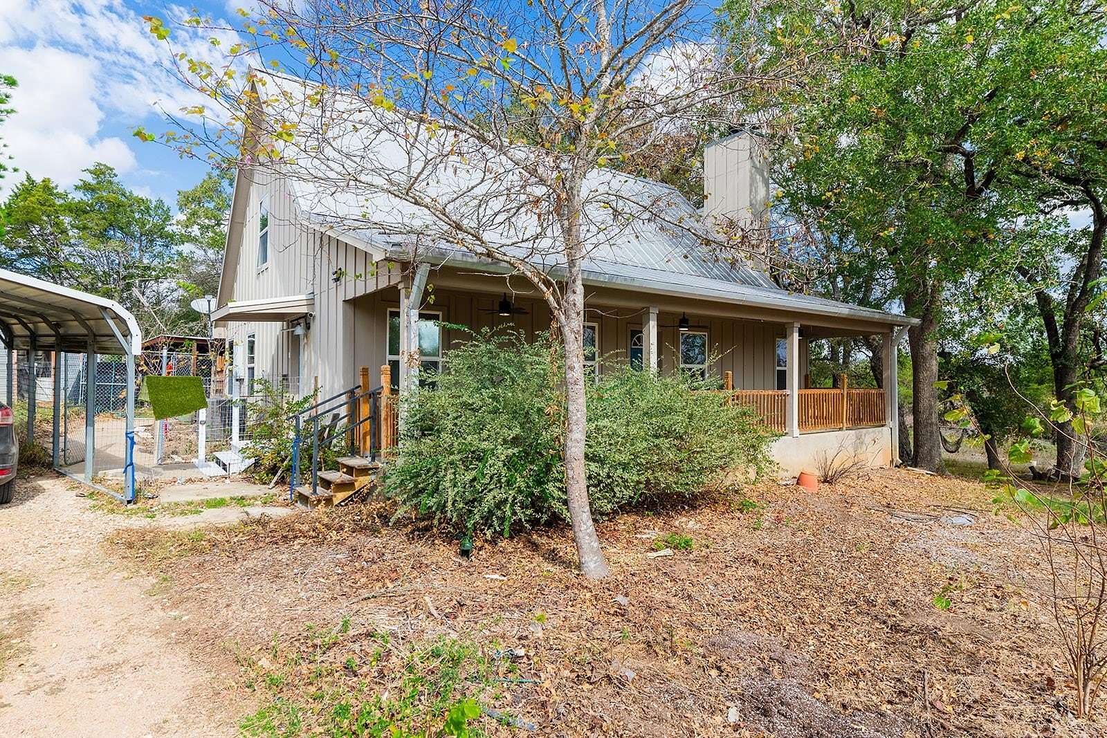 13.5 Acres of Land with Home for Sale in Cedar Creek, Texas