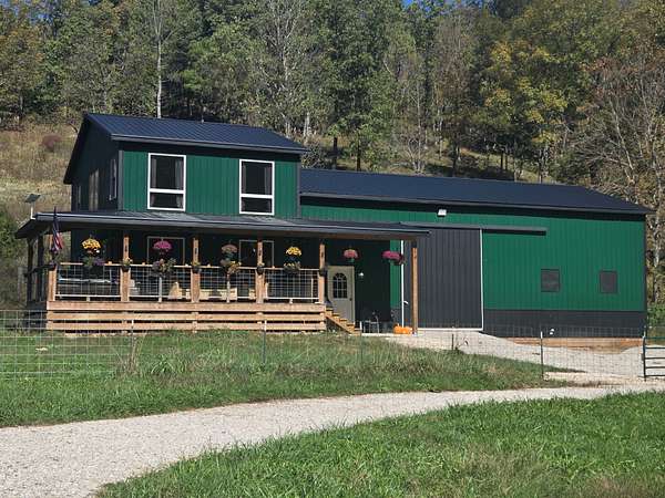 42 Acres of Land with Home for Sale in Crown City, Ohio