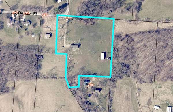 6.44 Acres of Residential Land with Home for Auction in Granville, Ohio