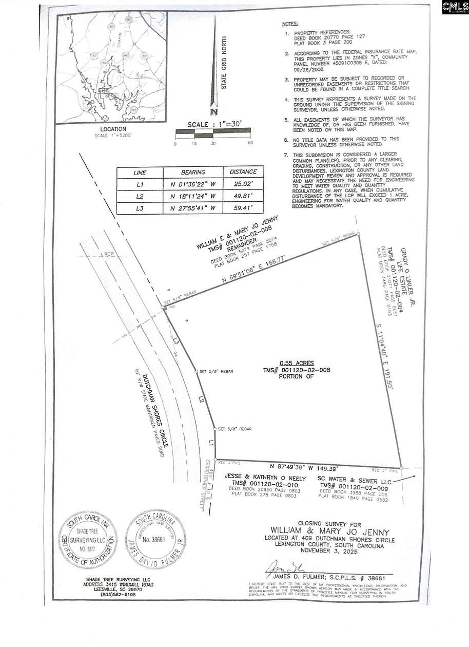 0.55 Acres of Residential Land for Sale in Chapin, South Carolina