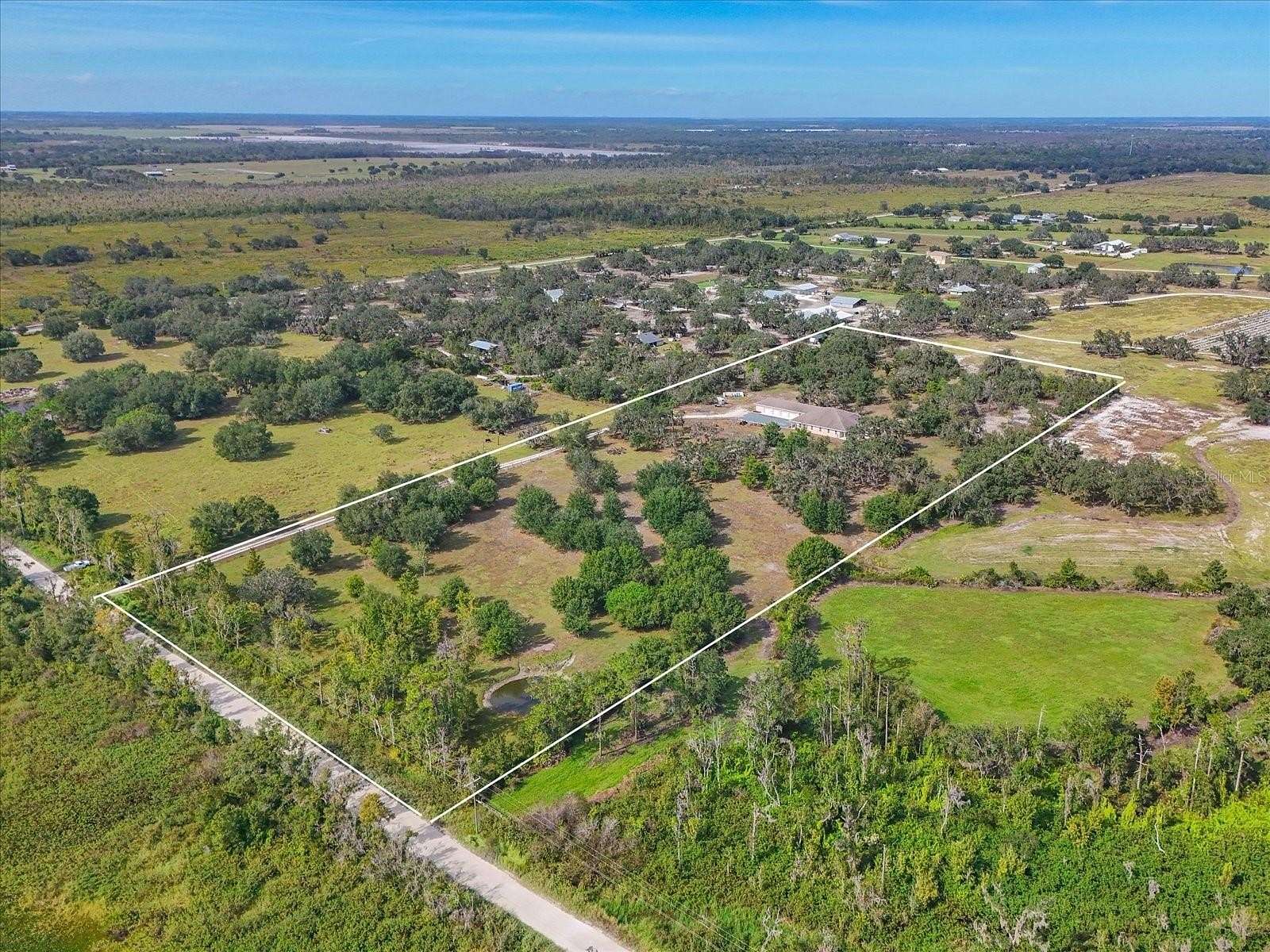 12 Acres of Land with Home for Sale in Myakka City, Florida