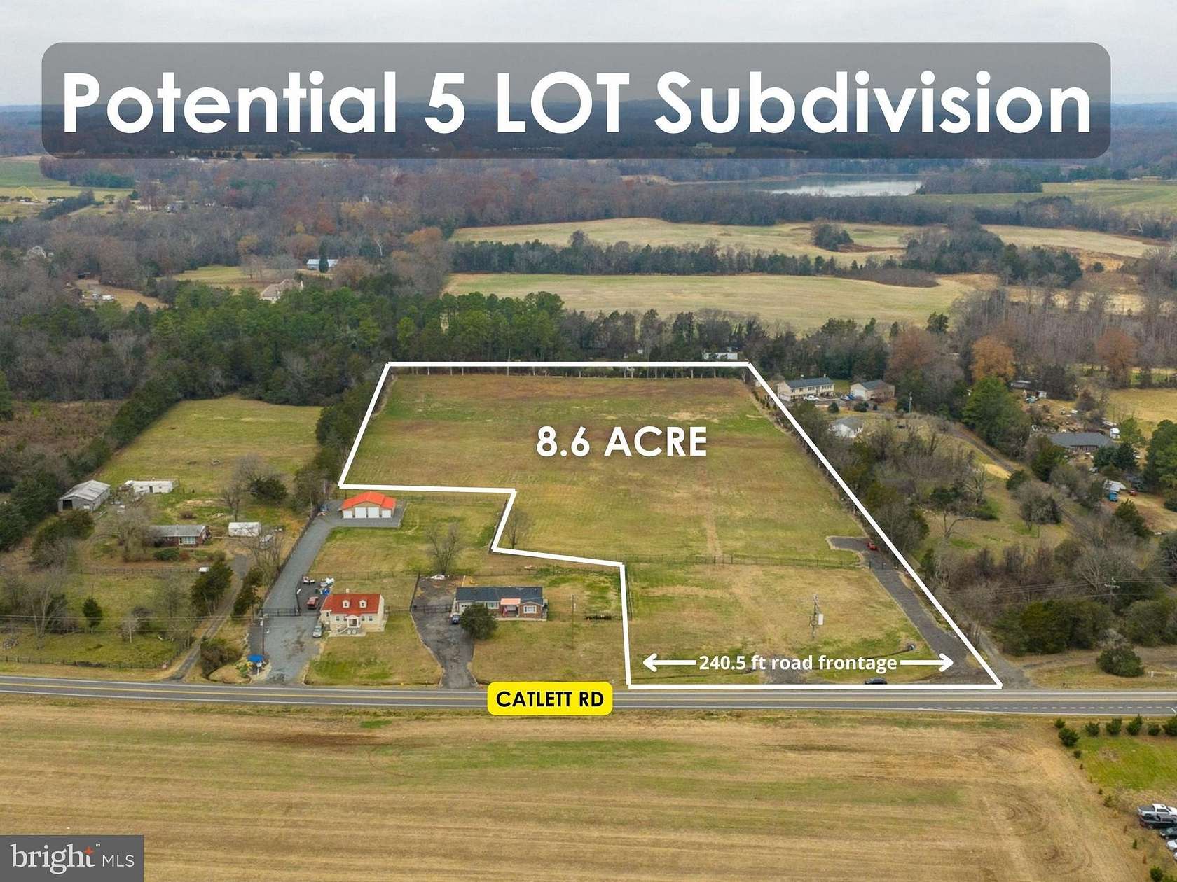 8.62 Acres of Land for Sale in Catlett, Virginia