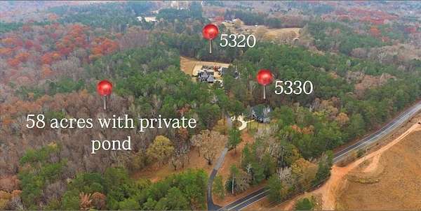63.1 Acres of Land with Home for Sale in Winston, Georgia