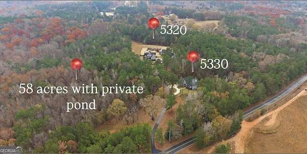 63.1 Acres of Land with Home for Sale in Winston, Georgia