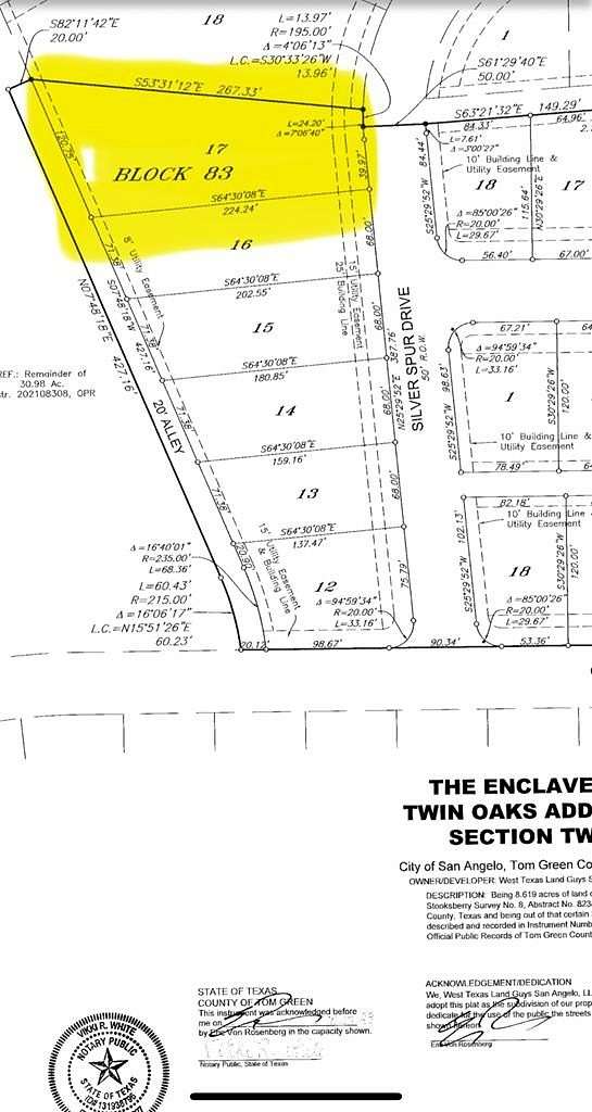 0.49 Acres of Land for Sale in San Angelo, Texas