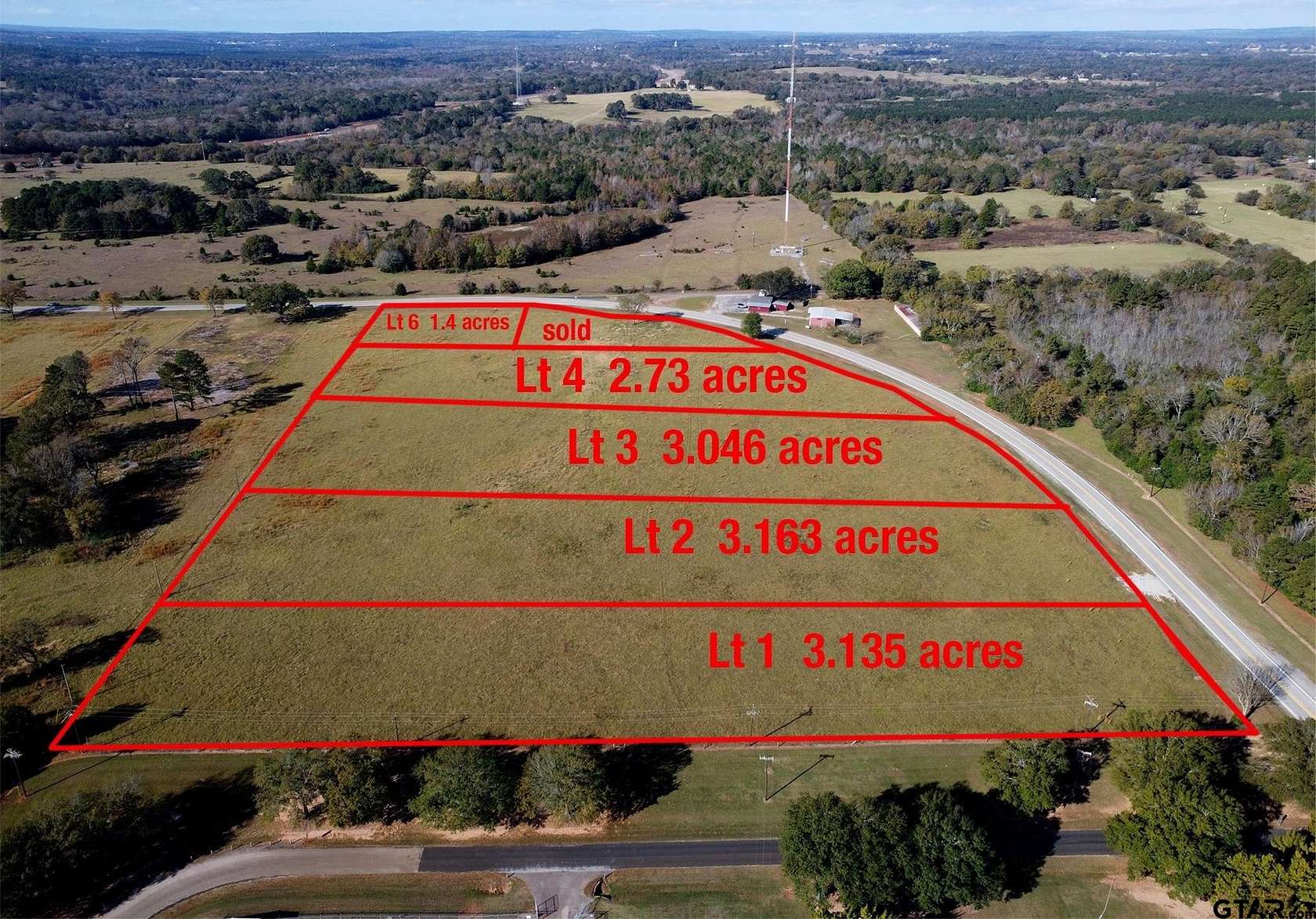 3.14 Acres of Residential Land for Sale in Frankston, Texas