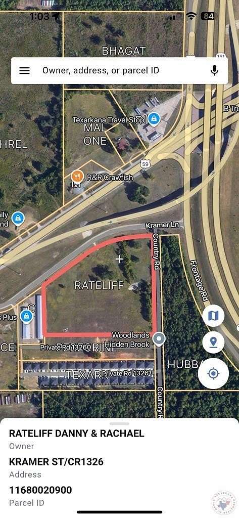 13 Acres of Commercial Land for Sale in Texarkana, Texas