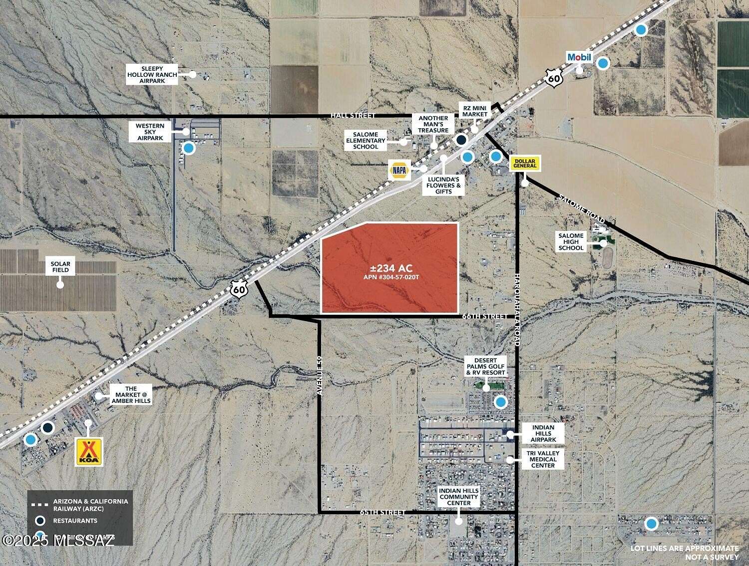 234 Acres of Recreational Land for Sale in Salome, Arizona