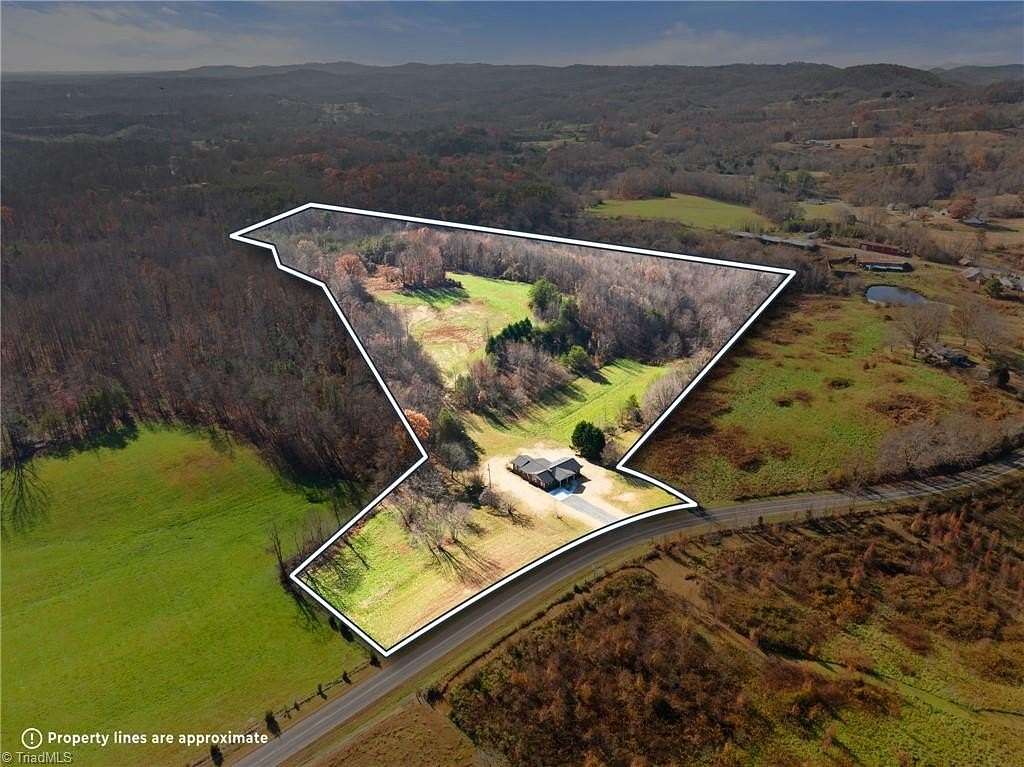 23.6 Acres of Agricultural Land with Home for Sale in Mount Airy, North Carolina