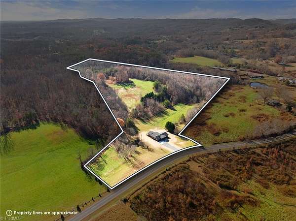 23.6 Acres of Agricultural Land with Home for Sale in Mount Airy, North Carolina